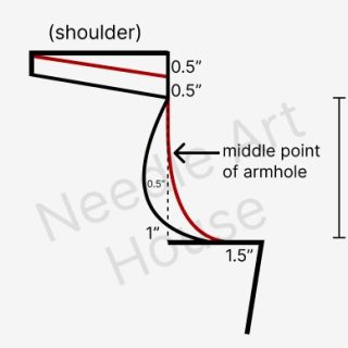 Armhole Measurements & Explanation 41 regular kurti 1a e1749383491539