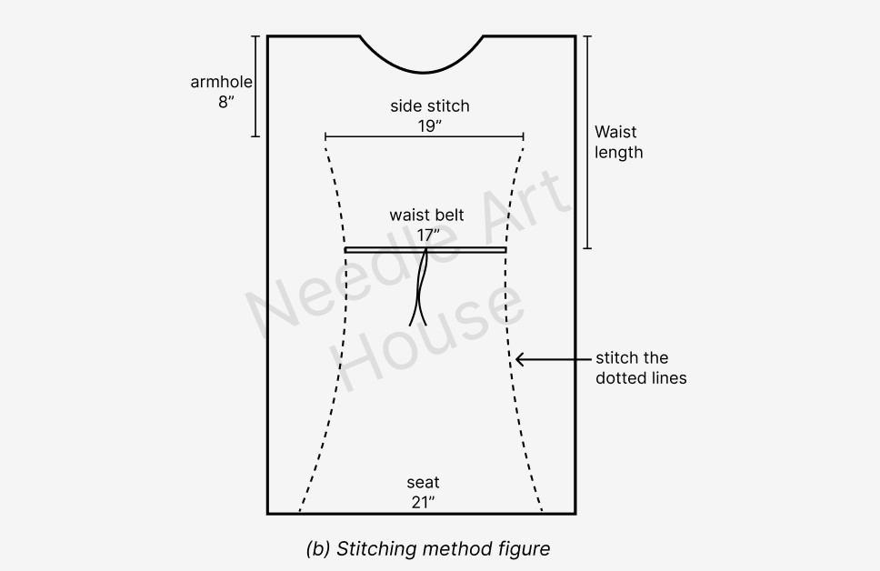 Kaftan Style Kurti Cutting & Stitching