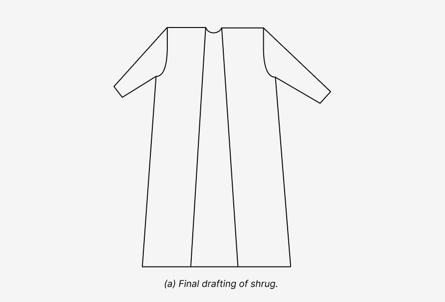 Shrug - Cutting & Stitching 2 Shrug - Cutting & Stitching