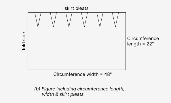Pleated Skirt - Cutting & Stitching 2 Pleated Skirt - Cutting & Stitching