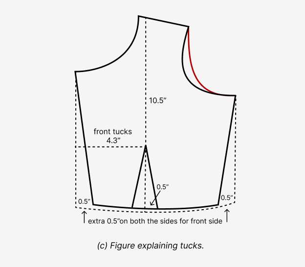 Crop top cutting with body measurements 3 Crop top cutting with body measurements