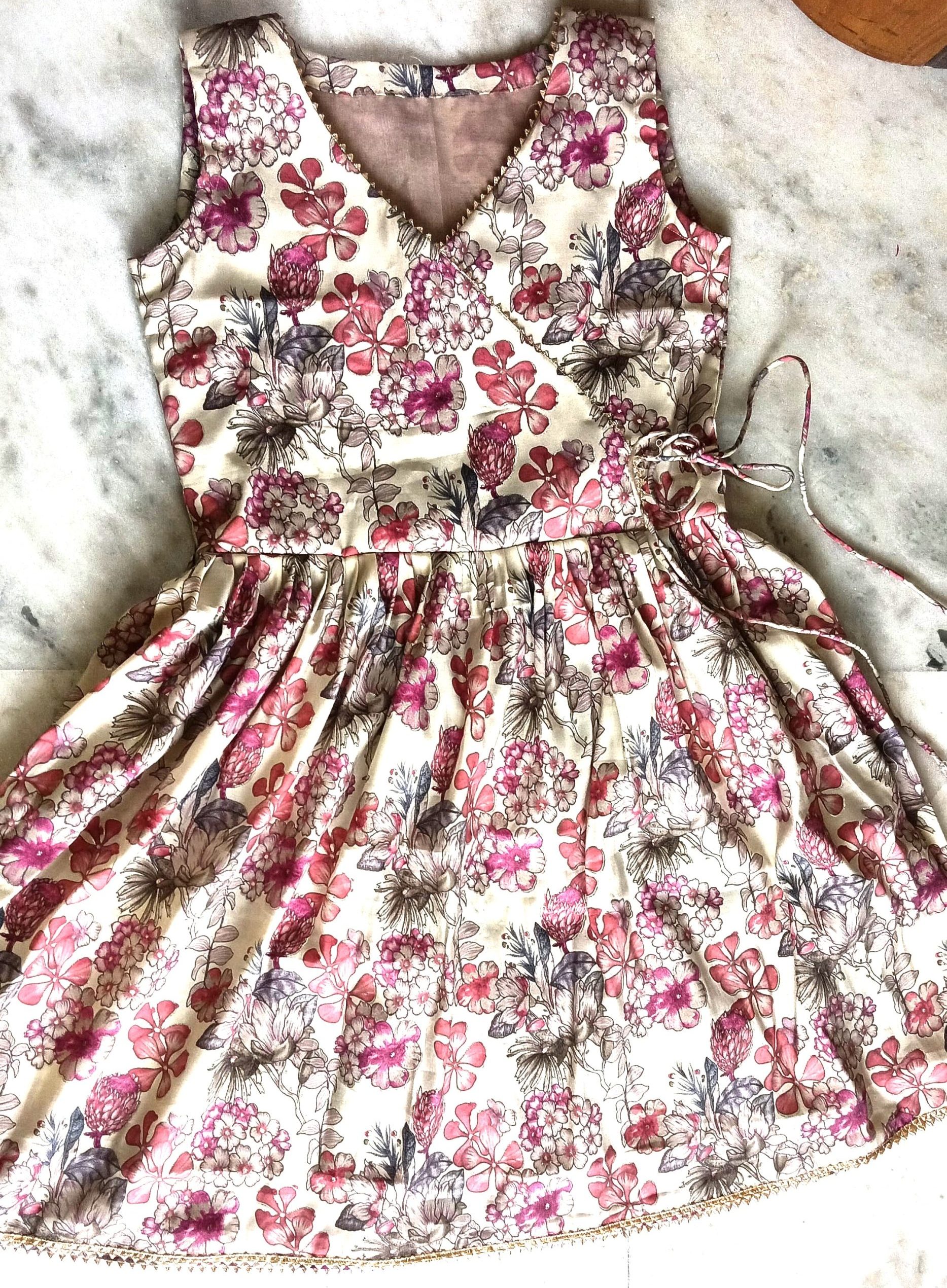 Angrakha Style Kurti-Cutting Method